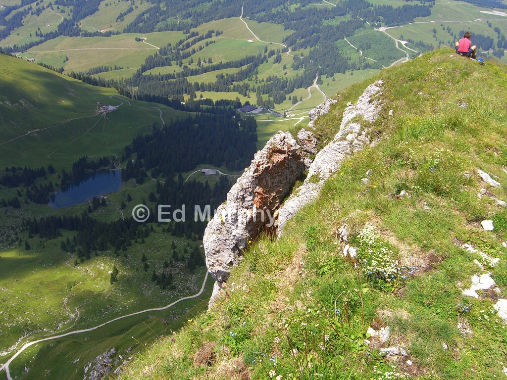 The Gantrisch summit drops off vertically to the west