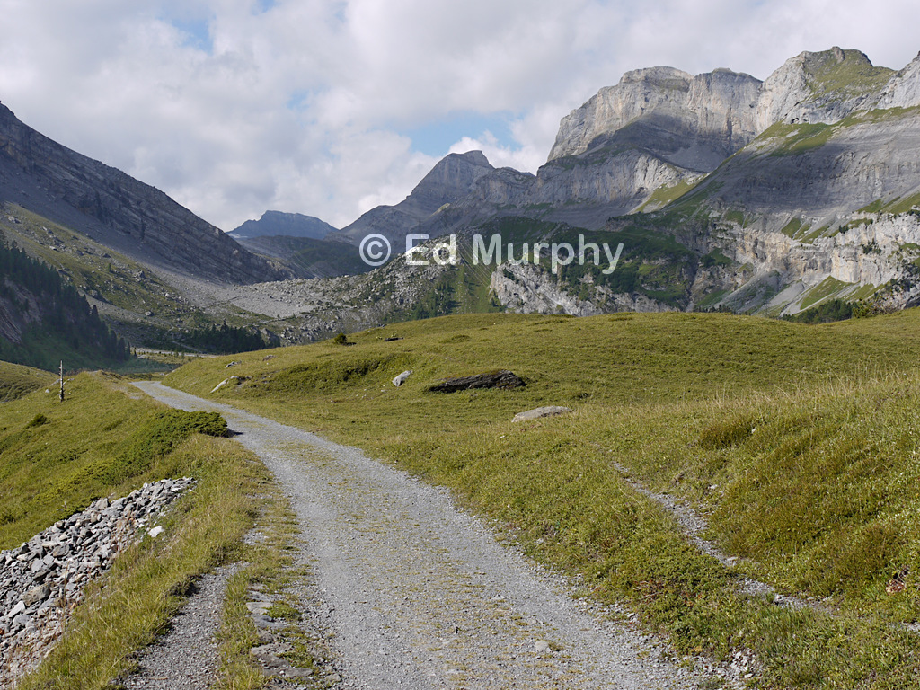 The Spittelmatte on the trail to the Gemmi Pass