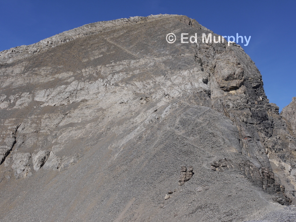 Scree on the approach to the Dents du Midi Haute Cime
