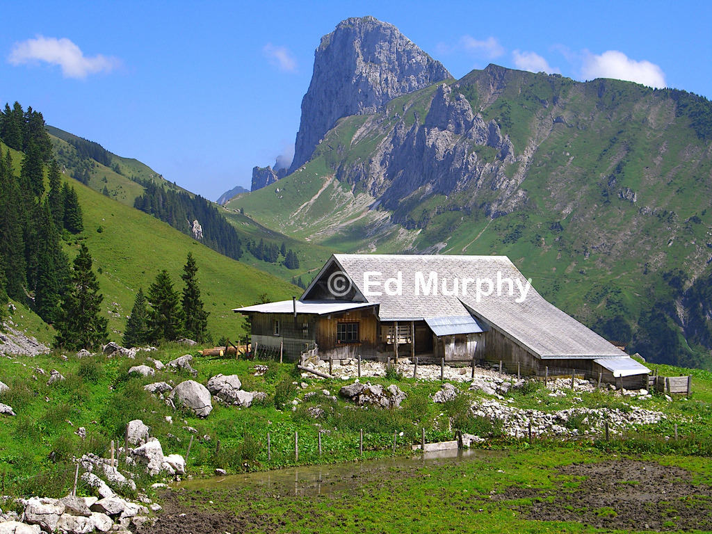 Kuhlauenen Alp and the Stockhorn