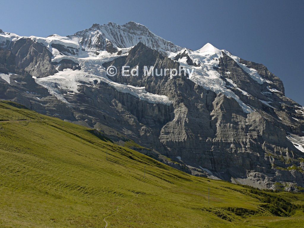 The Jungfrau seen from Kleine Scheidegg