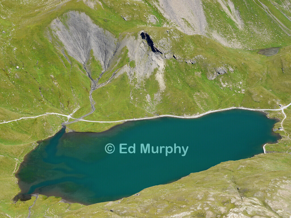 The Bachalpsee and the track to the Faulhorn
