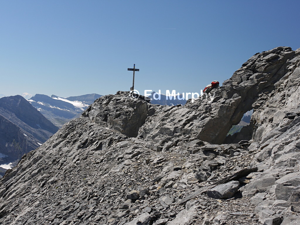 The Outer Fisistock's crumbling summit