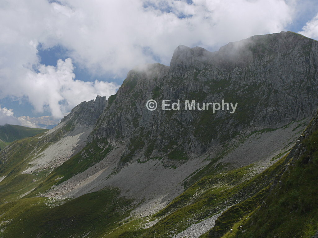 The northern cliffs of the Schafberg