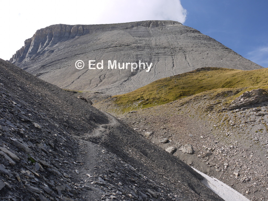 The Cheval Blanc summit from the approach path