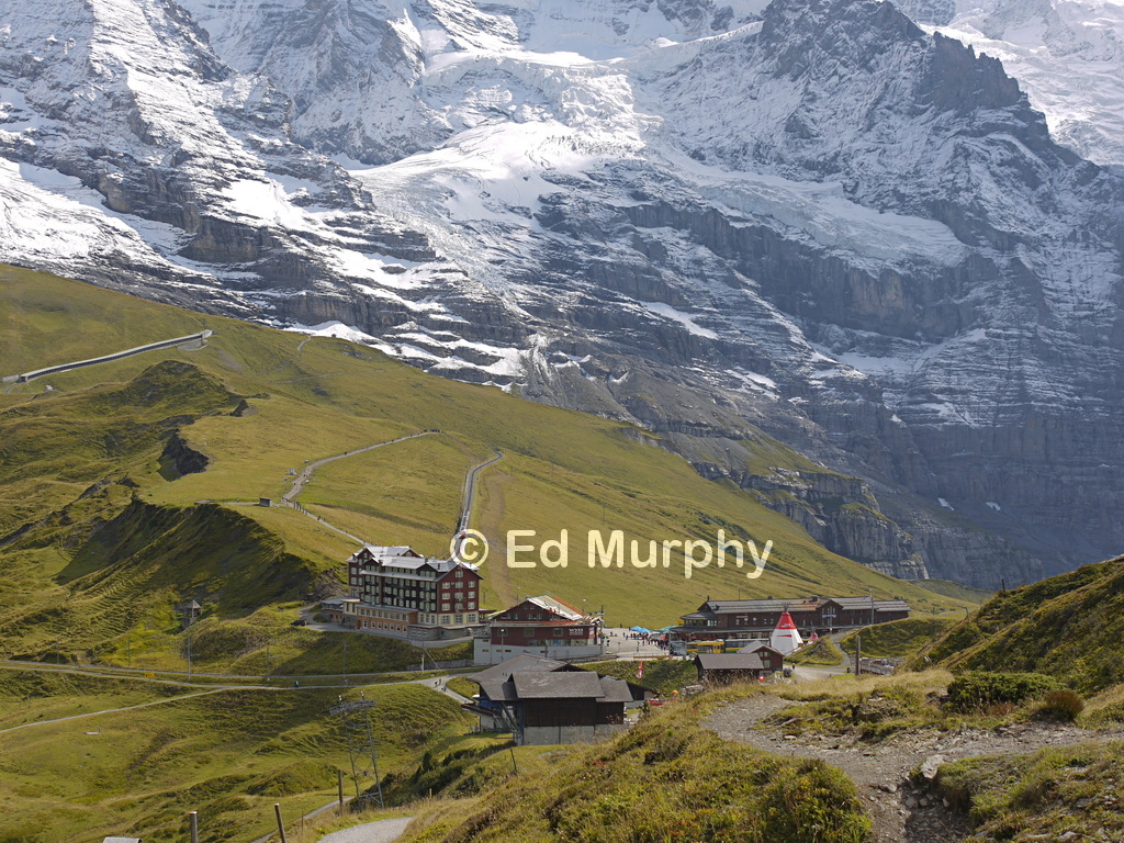 Kleine Scheidegg and the slopes of the Jungfrau