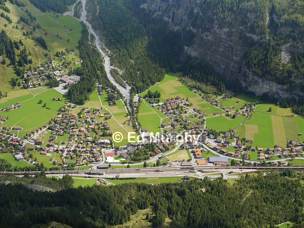 Kandersteg and the railway to the old L&ouml;tschberg Tunnel
