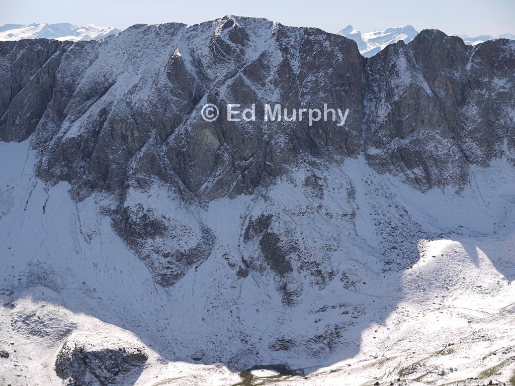 The Schafberg's northern wall from the Kaiseregg