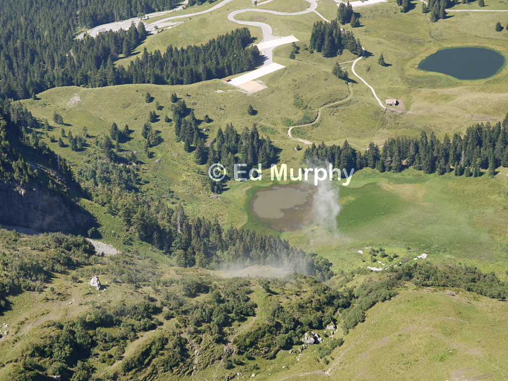 Military exercises (shelling?) below the Tour de Mayen