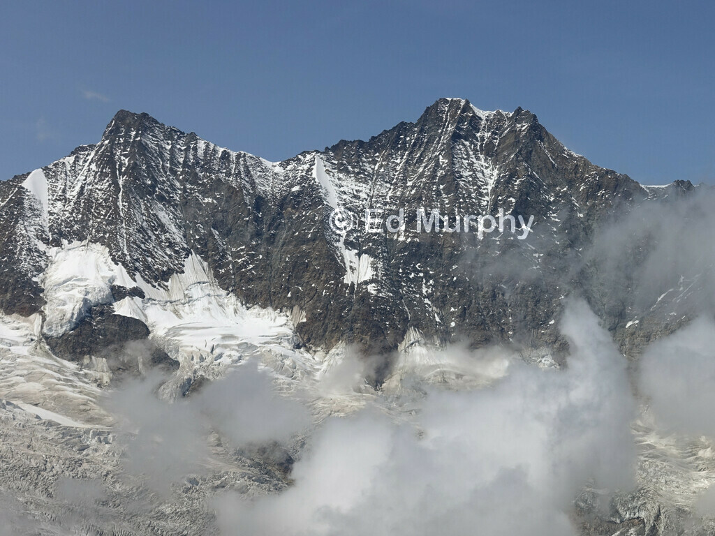 The T&auml;schhorn (4491 M.) and the Dom (4545 M.)