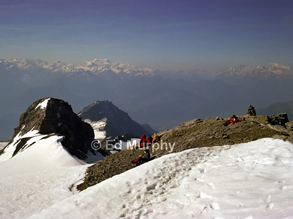 The Wildhorn summit and nearby Mont Pucel in 1978