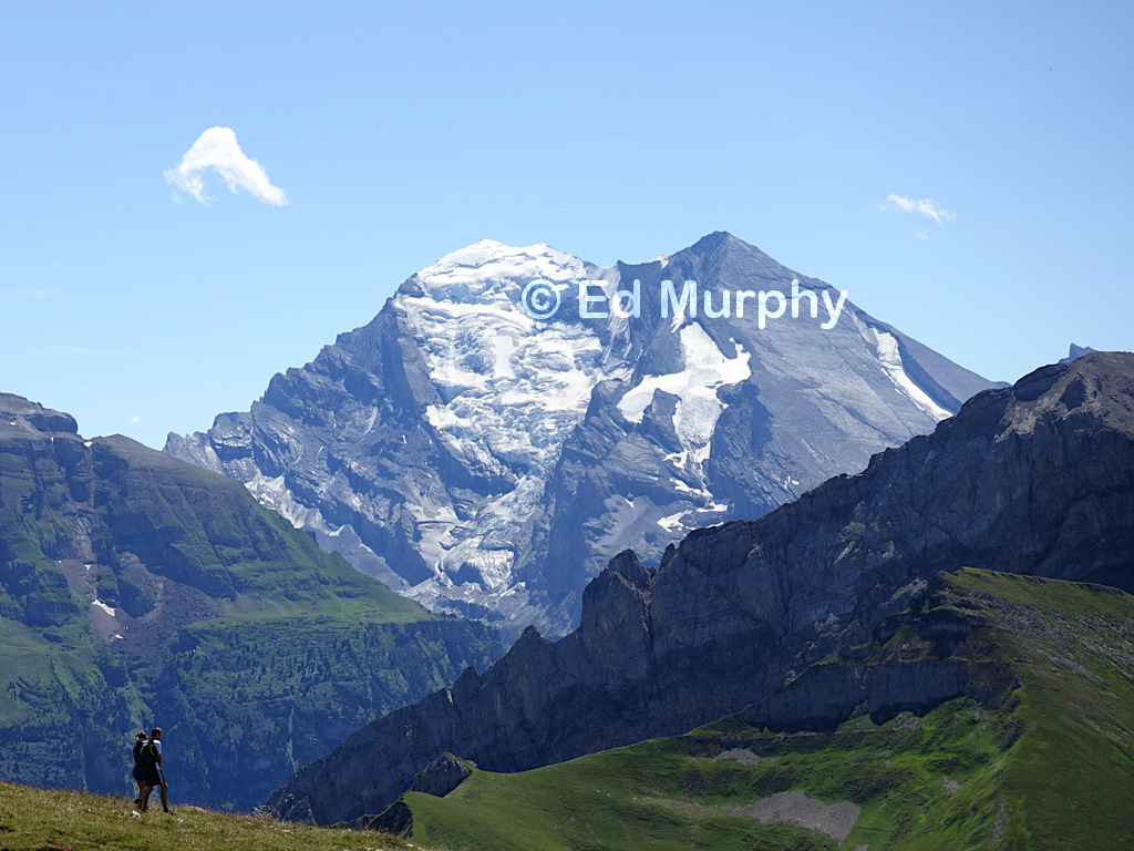 The Balmhorn and the Altels seen from the Elsighorn