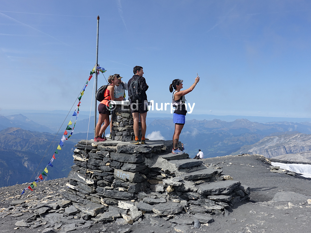 The panorama table on the summit of Mont Buet