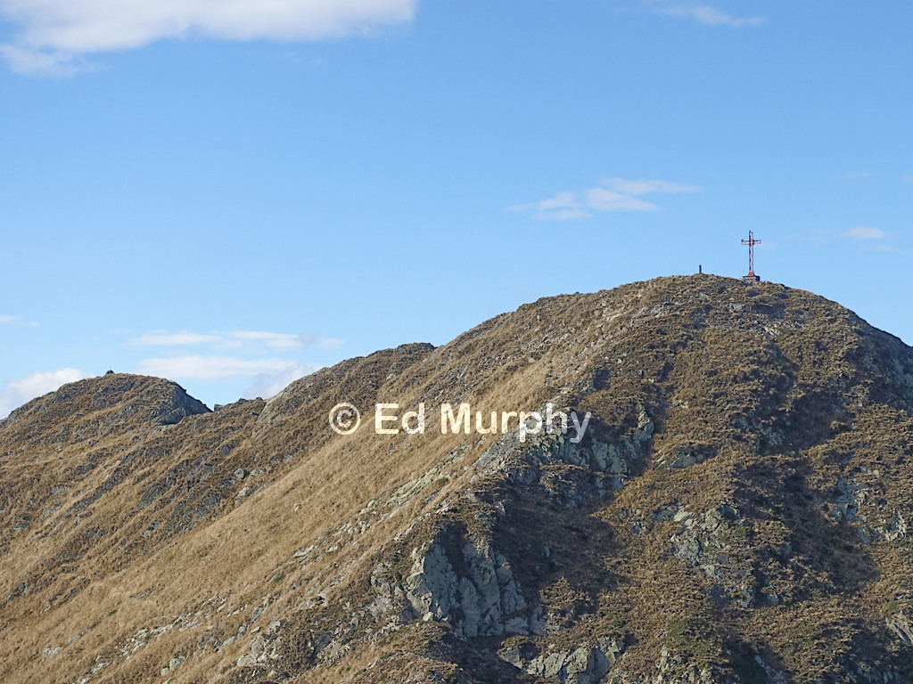 The summit of Monte Gridone with its big cross